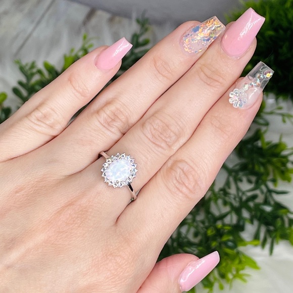 💍925 Sterling Silver Opal Stone - Picture 3 of 3